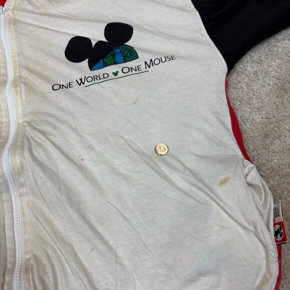 Vintage 90s Mickeys Reversible Bomber AOP Jacket Men's XL - Picture 10 of 14